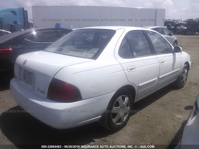 3N1CB51D64L884222 - 2004 NISSAN SENTRA 1.8/1.8S WHITE photo 4