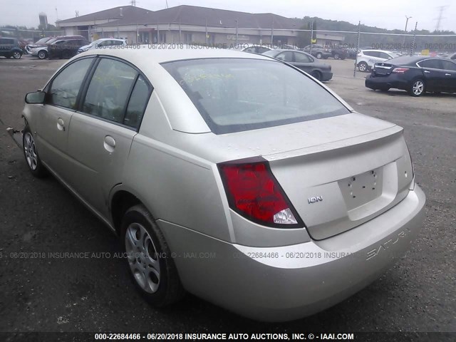 1G8AJ52F64Z169404 - 2004 SATURN ION LEVEL 2 TAN photo 3