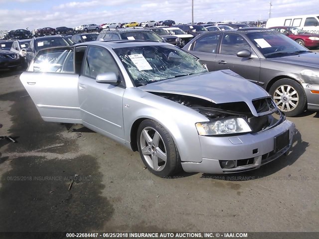 WAULC68E54A295746 - 2004 AUDI A4 1.8T QUATTRO SILVER photo 1