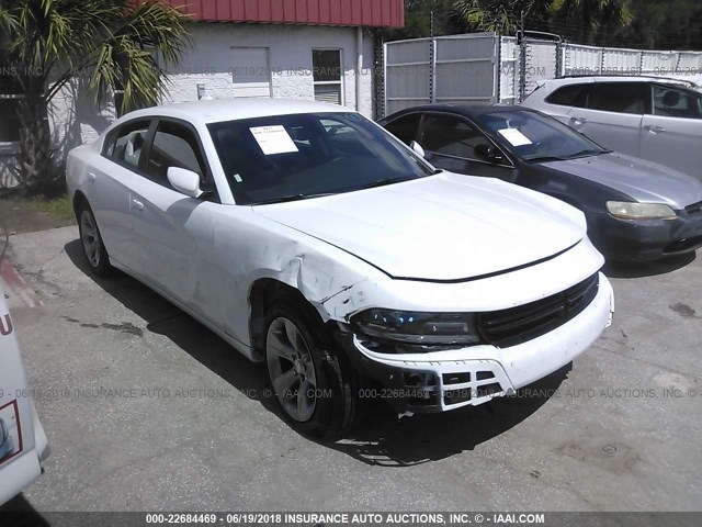 2C3CDXHG6JH176158 - 2018 DODGE CHARGER SXT PLUS WHITE photo 1