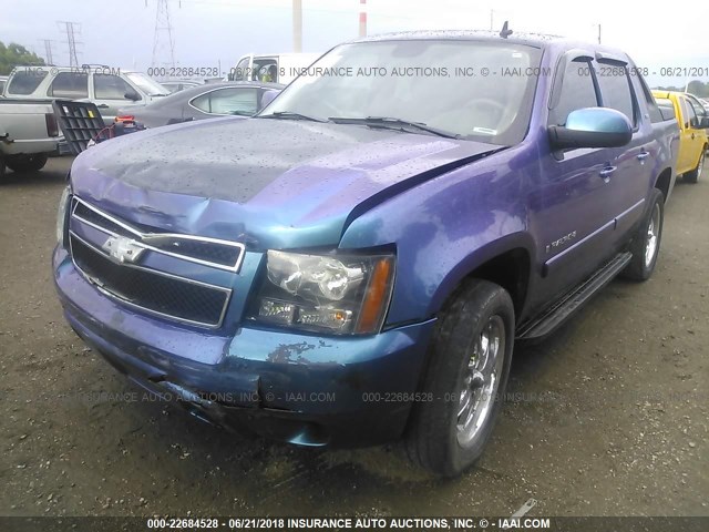 3GNEC12JX7G141258 - 2007 CHEVROLET AVALANCHE C1500 PURPLE photo 2