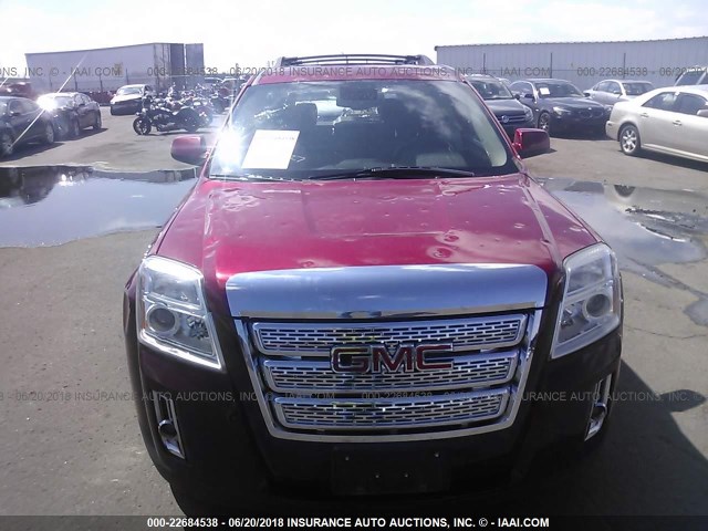 2GKFLTE39D6184507 - 2013 GMC TERRAIN SLE RED photo 6