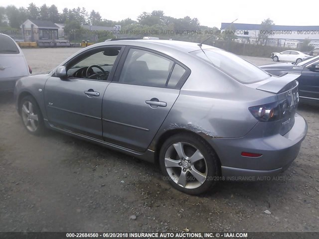 JM1BK324461474931 - 2006 MAZDA 3 S GRAY photo 3