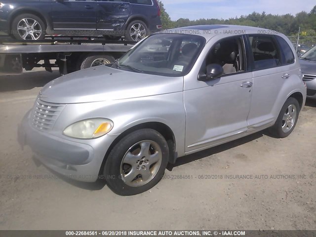 3C8FY4BBX1T540631 - 2001 CHRYSLER PT CRUISER SILVER photo 2