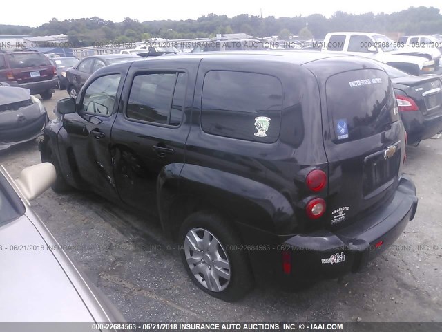 3GNBAADB9AS503017 - 2010 CHEVROLET HHR LS BLACK photo 3