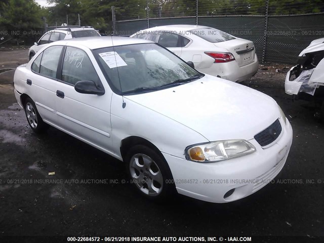 3N1CB51D93L806676 - 2003 NISSAN SENTRA XE/GXE WHITE photo 1