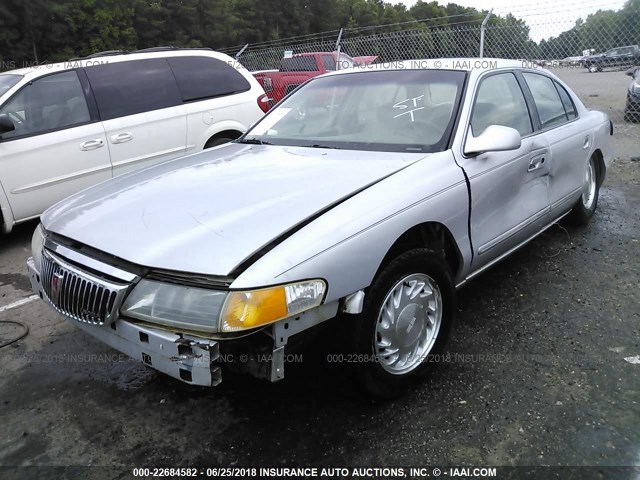 1LNLM97V5VY648283 - 1997 LINCOLN CONTINENTAL  SILVER photo 2