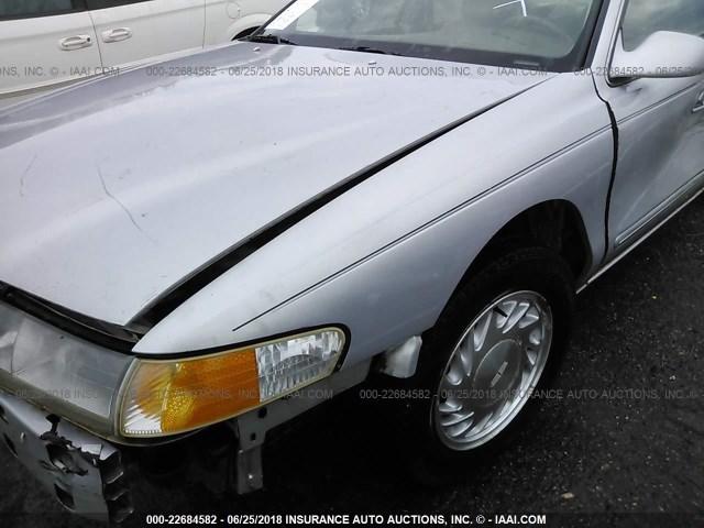 1LNLM97V5VY648283 - 1997 LINCOLN CONTINENTAL  SILVER photo 6