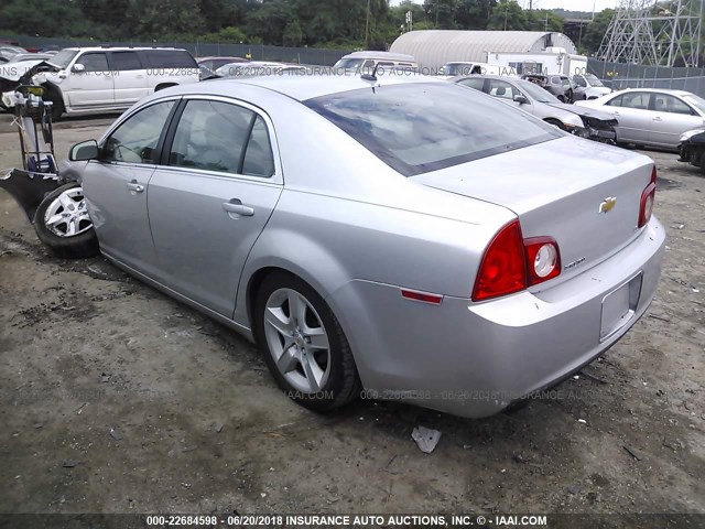 1G1ZG57B094253616 - 2009 CHEVROLET MALIBU LS ვერცხლისფერი ფოტო 3