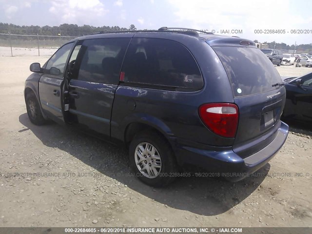 2B4GP44G71R188223 - 2001 DODGE GRAND CARAVAN SPORT BLUE photo 3