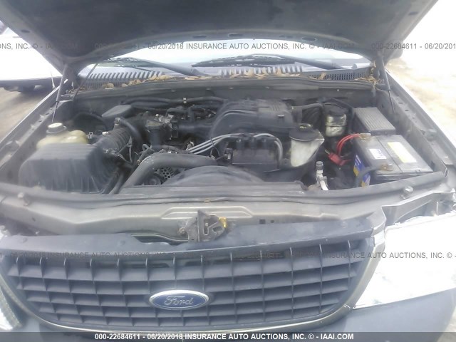 1FMDU62K05ZA31111 - 2005 FORD EXPLORER XLS/XLS SPORT BROWN photo 10