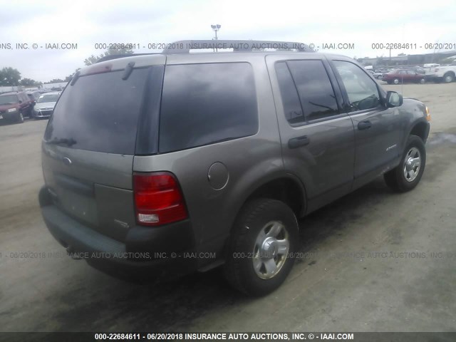 1FMDU62K05ZA31111 - 2005 FORD EXPLORER XLS/XLS SPORT BROWN photo 4