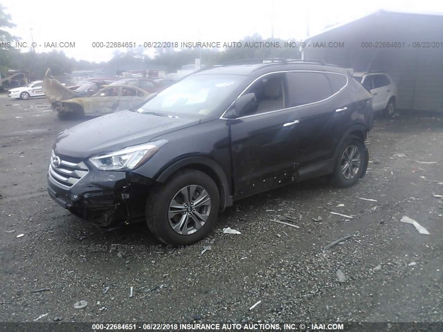 5XYZU3LB6GG363272 - 2016 HYUNDAI SANTA FE SPORT  BLACK photo 2