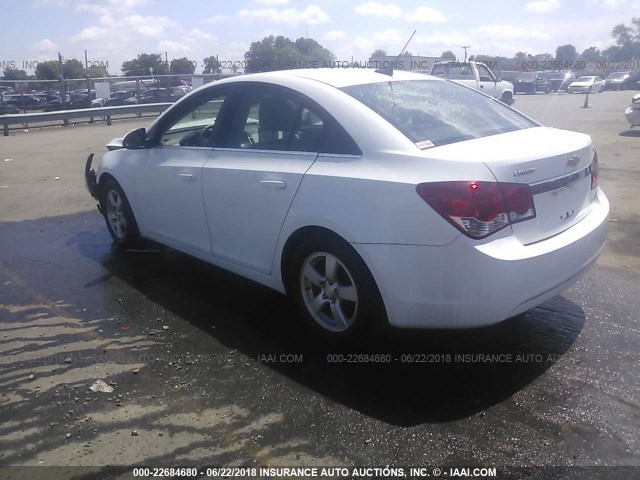 1G1PC5SB9E7149886 - 2014 CHEVROLET CRUZE LT WHITE photo 3