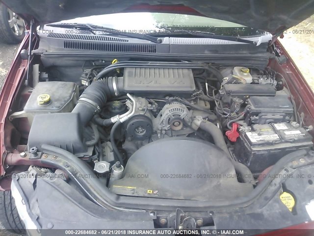 1J4GR48K05C612054 - 2005 JEEP GRAND CHEROKEE LAREDO/COLUMBIA/FREEDOM 红色 照片 10