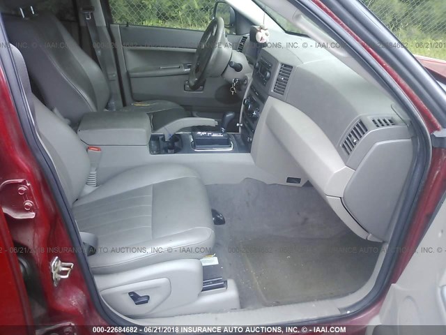 1J4GR48K05C612054 - 2005 JEEP GRAND CHEROKEE LAREDO/COLUMBIA/FREEDOM 红色 照片 5