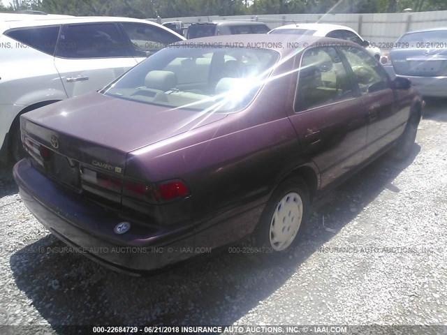 4T1BG22K8VU025433 - 1997 TOYOTA CAMRY CE/LE/XLE 勃艮第红 照片 4