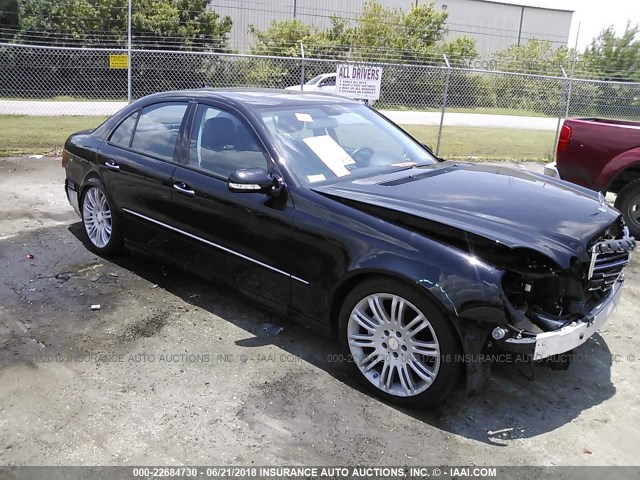 WDBUF72X38B195805 - 2008 MERCEDES-BENZ E 550 BLACK photo 1