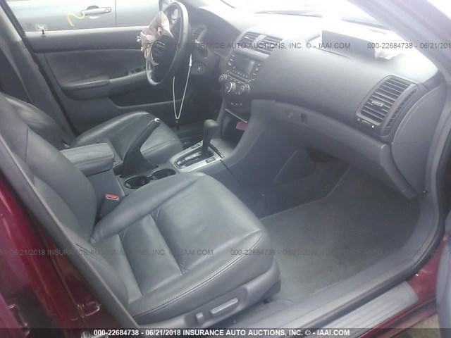 1HGCM66543A051587 - 2003 HONDA ACCORD EX BURGUNDY photo 5