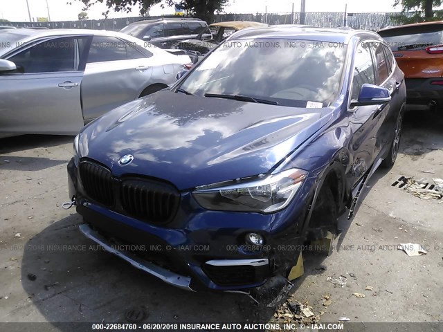 WBXHU7C3XJ5H42681 - 2018 BMW X1 SDRIVE28I BLUE photo 2