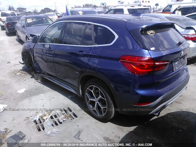 WBXHU7C3XJ5H42681 - 2018 BMW X1 SDRIVE28I BLUE photo 3