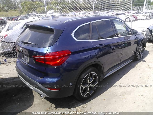 WBXHU7C3XJ5H42681 - 2018 BMW X1 SDRIVE28I BLUE photo 4