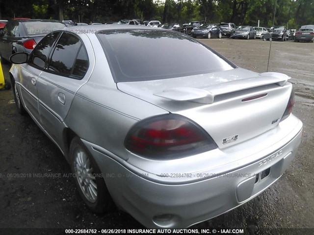 1G2NW52E82M676061 - 2002 PONTIAC GRAND AM GT SILVER photo 3