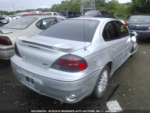 1G2NW52E82M676061 - 2002 PONTIAC GRAND AM GT SILVER photo 4