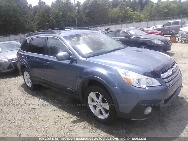 4S4BRCGC8D3232197 - 2013 SUBARU OUTBACK 2.5I PREMIUM BLUE photo 1