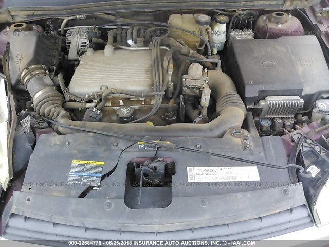 1G1ZT54845F182598 - 2005 CHEVROLET MALIBU LS MAROON photo 10