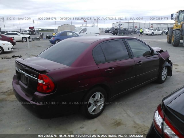 1G1ZT54845F182598 - 2005 CHEVROLET MALIBU LS MAROON photo 4