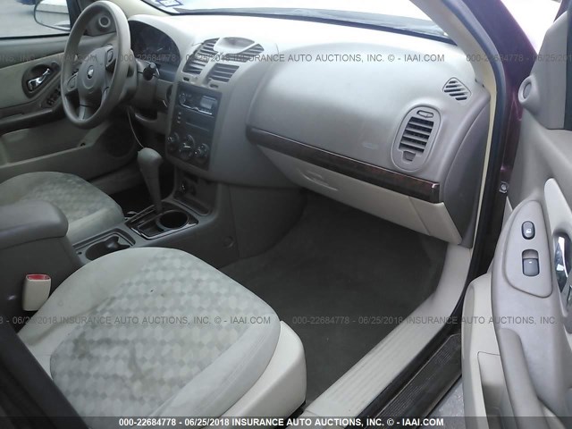 1G1ZT54845F182598 - 2005 CHEVROLET MALIBU LS MAROON photo 5