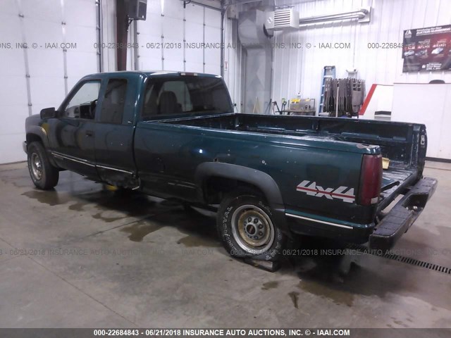 1GTGK29F9SE531022 - 1995 GMC SIERRA K2500 GREEN photo 3