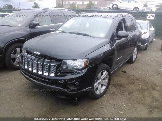 1C4NJDEB9GD782824 - 2016 JEEP COMPASS LATITUDE 黑色 照片 2