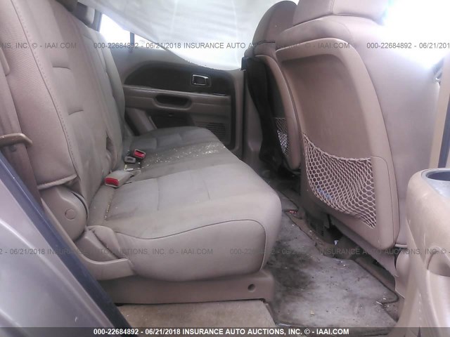 5FNYF18127B022923 - 2007 HONDA PILOT LX GOLD photo 8