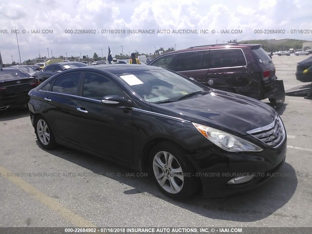 5NPEC4AC9BH076979 - 2011 HYUNDAI SONATA SE/LIMITED BLACK photo 1