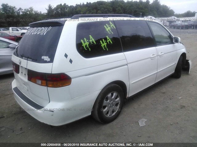 5FNRL18094B055076 - 2004 HONDA ODYSSEY EXL WHITE photo 4