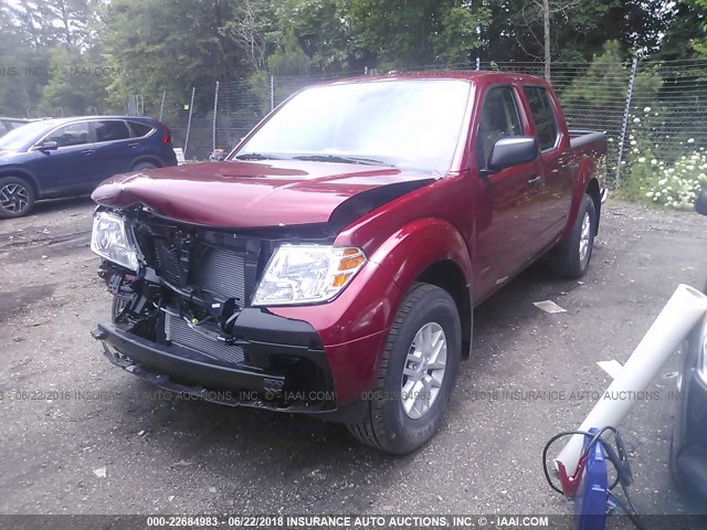 1N6AD0EV2JN756346 - 2018 NISSAN FRONTIER S/SV/SL/PRO-4X RED photo 2