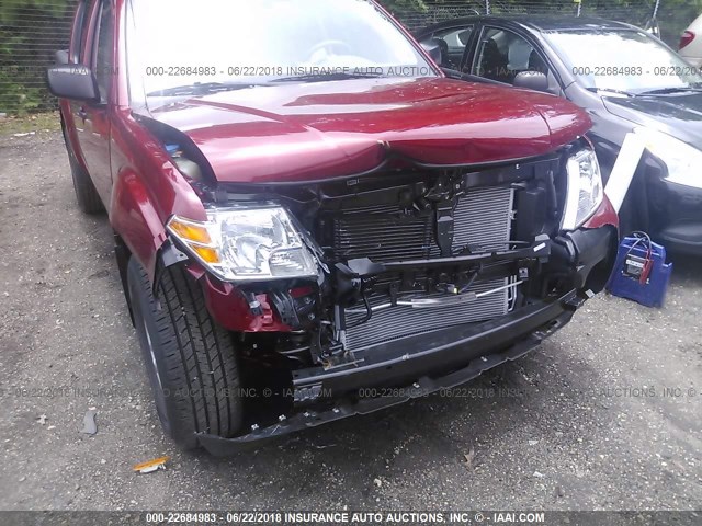 1N6AD0EV2JN756346 - 2018 NISSAN FRONTIER S/SV/SL/PRO-4X RED photo 6