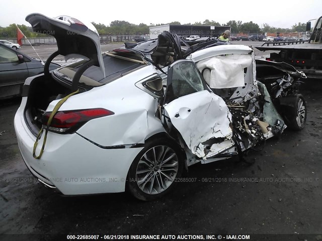 KMHGN4JE0FU055143 - 2015 HYUNDAI GENESIS 3.8L WHITE photo 4