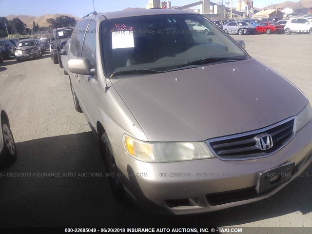 2HKRL18932H569003 - 2002 HONDA ODYSSEY EXL GOLD photo 1