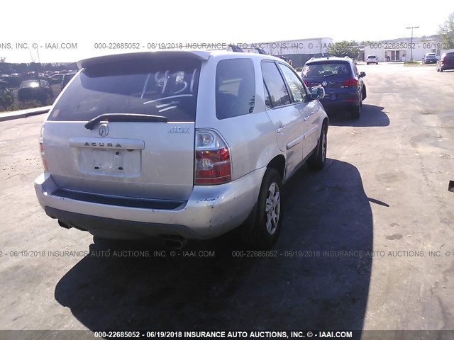 2HNYD189X6H528269 - 2006 ACURA MDX TOURING SILVER photo 4