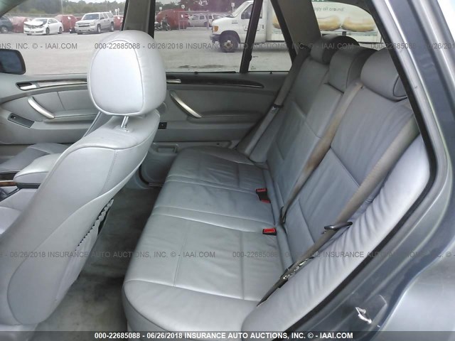 5UXFA53583LV88260 - 2003 BMW X5 3.0I GRAY photo 8