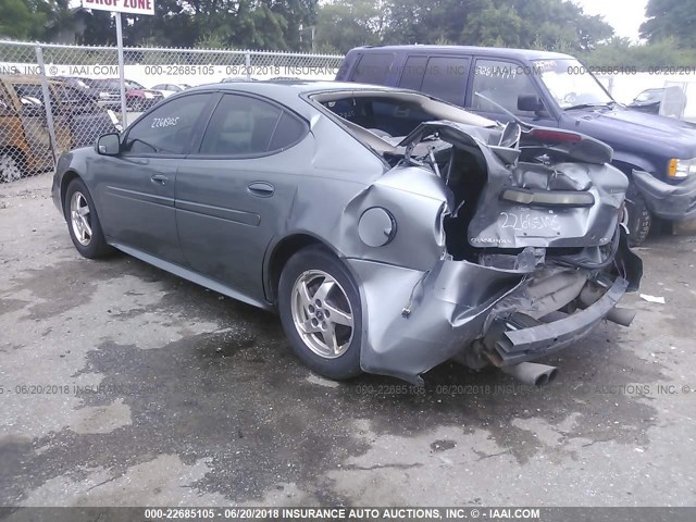 2G2WS522941206772 - 2004 PONTIAC GRAND PRIX GT2 GRAY photo 3