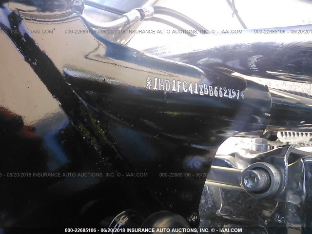 1HD1FC418BB662857 - 2011 HARLEY-DAVIDSON FLHTCU BLUE photo 10