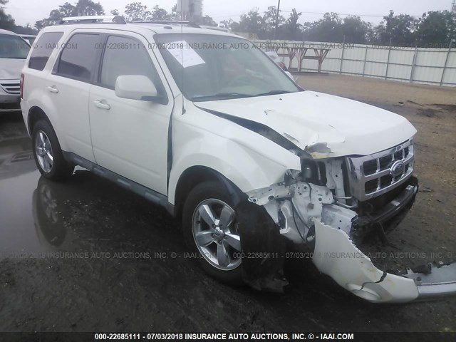 1FMCU04G09KB93580 - 2009 FORD ESCAPE LIMITED WHITE photo 1