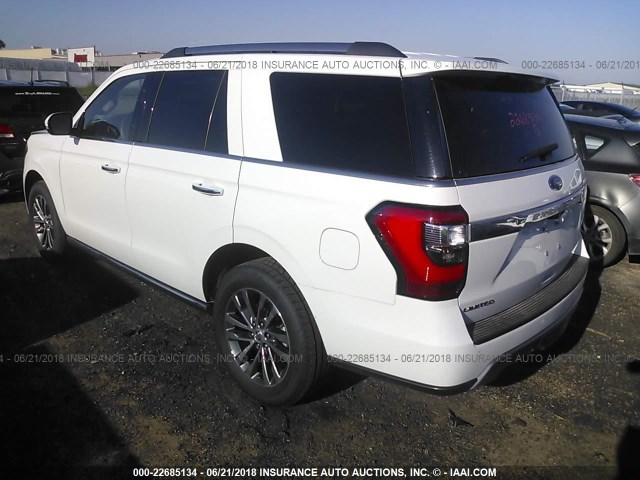 1FMJU2AT7JEA11509 - 2018 FORD EXPEDITION LIMITED WHITE photo 3