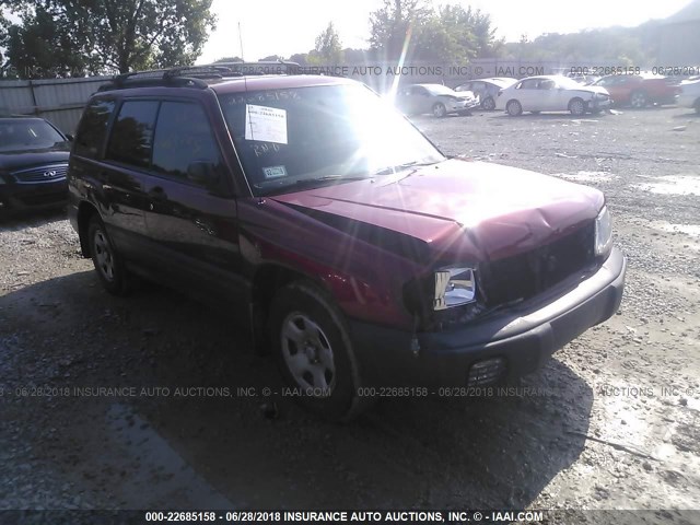 JF1SF6359XH748085 - 1999 SUBARU FORESTER L RED photo 1