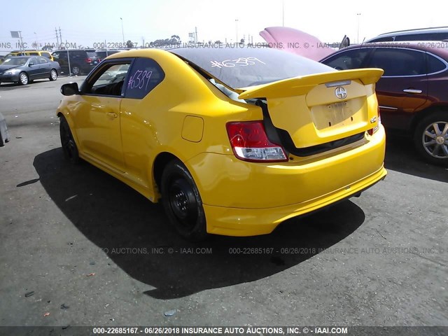 JTKJF5C74C3023544 - 2012 TOYOTA SCION TC 黄色 照片 3