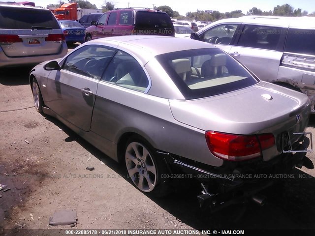 WBAWL73537PX49536 - 2007 BMW 335 I BROWN photo 3